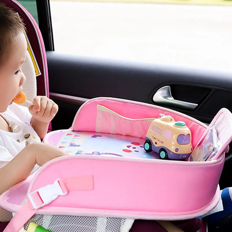 

Waterproof Multi-function Car Safety Seat Plate Car Painting Table Baby Eating Table For Children Kid Stroller Accessories