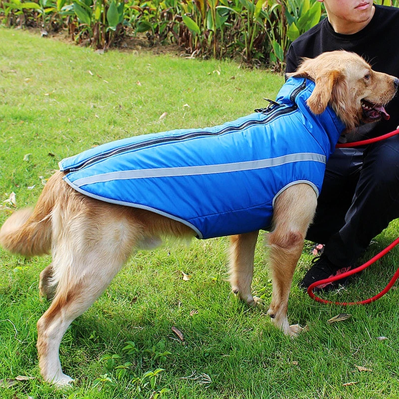 Водонепроницаемый Pet жилет-одежда для собак куртка теплая Светоотражающие Pet Зима толстые щенок пальто для средних и крупных собак Pitbull shepherd