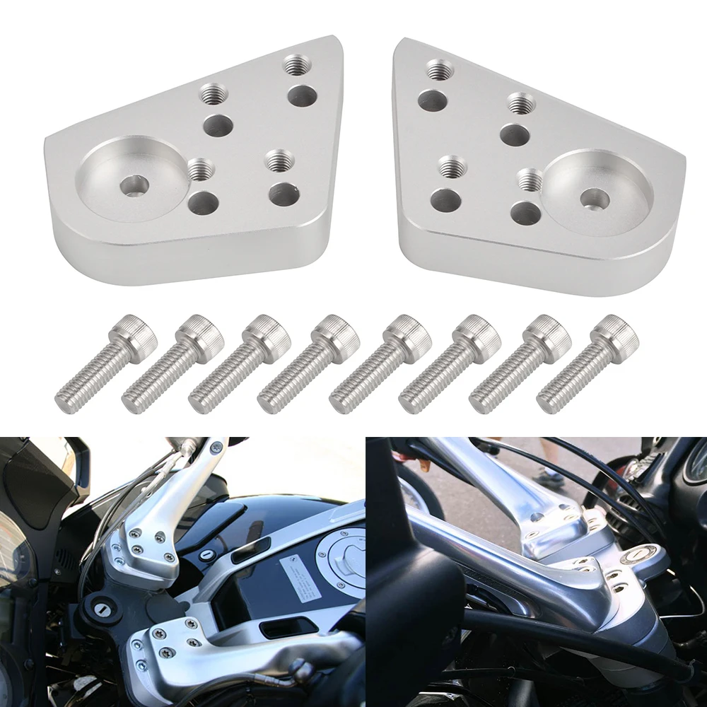 

Motorcycle Handle Bar Clamp Raised Extend Handlebar Mount Riser For BMW R1100RT R1150RT R1200RT R1100R R1150R