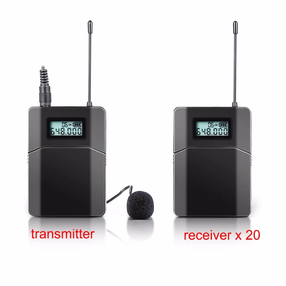 1 передатчик 20 приемников для обучения поезду туризма|uhf wireless|tour guidetranslation system |