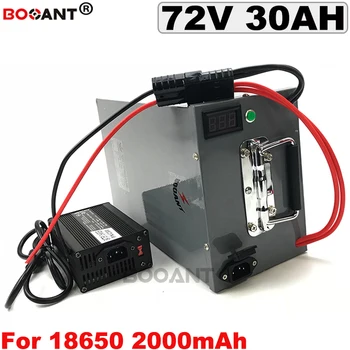 

72V Rechargeable Electric bike Lithium Battery 72V 30AH E-Bike Battery pack 2000W 3000W +a metal box 5A Charger Free Shipping