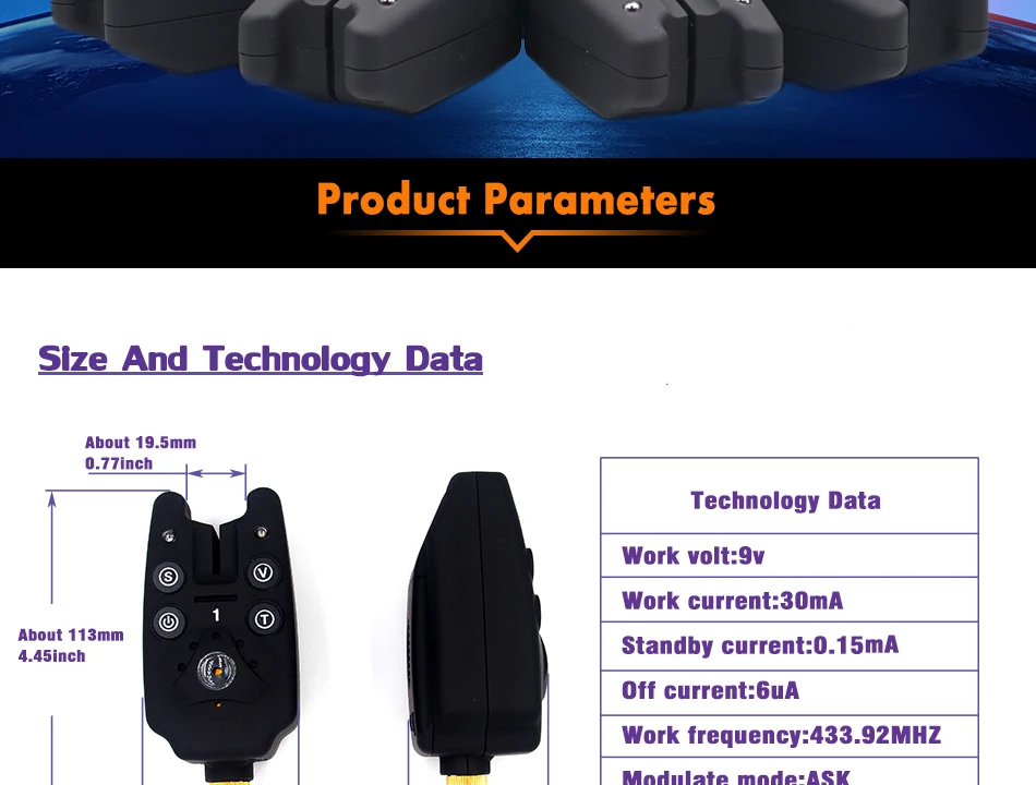 Conjunto de Alarme da Mordida de Pesca Alarme de Pesca Mordida sem Fio à Prova Água + Receptor Mnft Digital Alarmes Dwireless Eletrônico Acessórios Pesca 1 4 8 alarmes mordida sem fio à prova dwireless