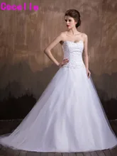 Sparkle A-line Beaded Crystals Wedding Dresses Chic Sweetheart Puffy Tulle Bridal Gowns For Women Robe De Mariee Custom Made