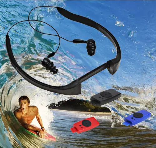 

Sport music 8GB memory underwater MP3 Player radio FM head wearing MP 3 Players Diving swim surfing sports Super waterproof IPX8