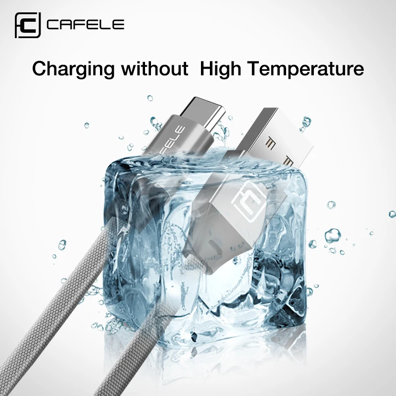 Cafele USB Type C для Xiaomi A1 кабель Huawei Mate 10 Pro Быстрая зарядка 5 в 2 4 А c|2.4a usb|usb type-c cableusb |