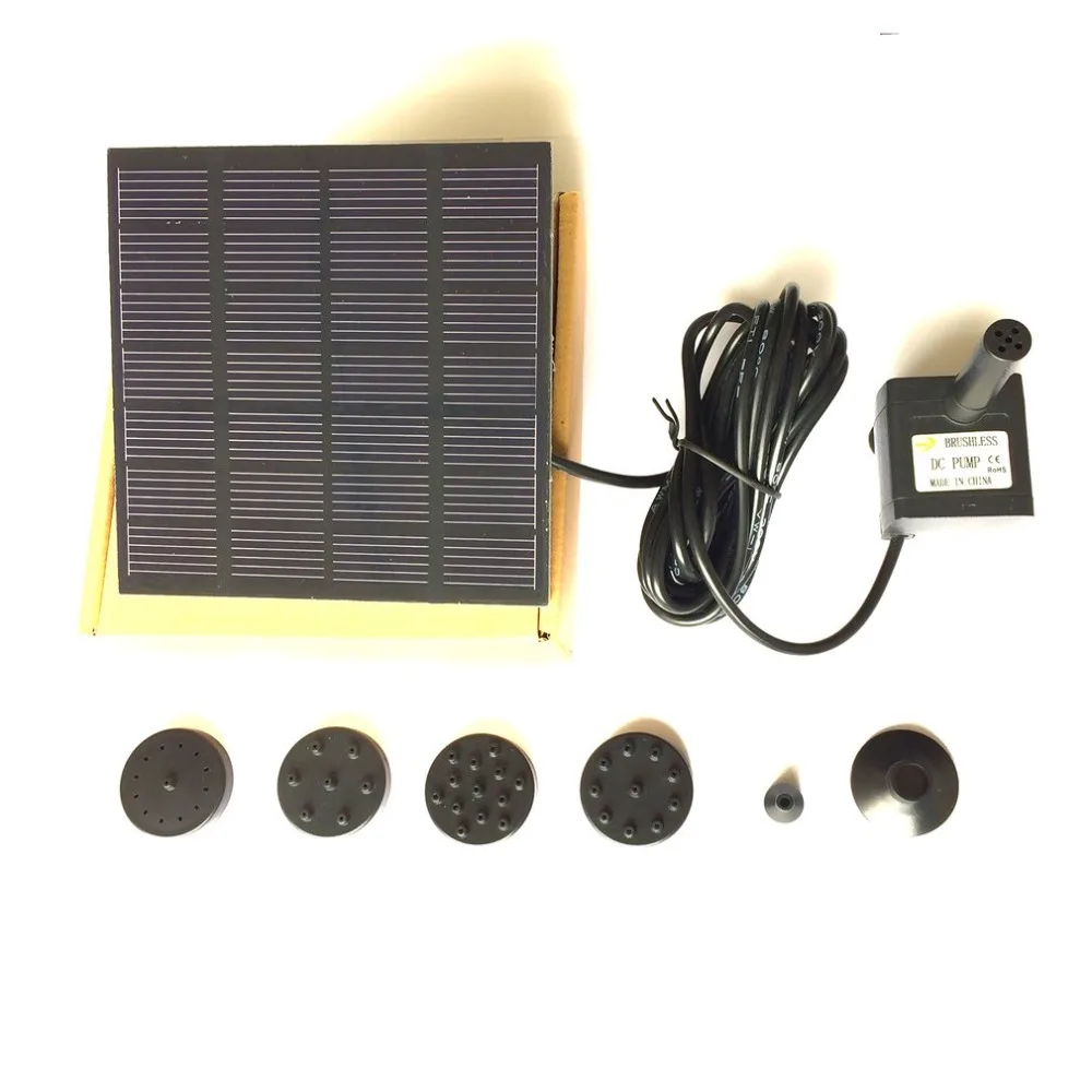 

1.2W Solar Panel Power Water Pump Kit for Pool Garden Pond Birdbath Fountain Submersible Watering Pump With Floating Ring