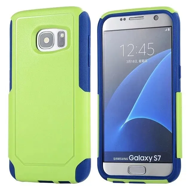 DHL hybrid 2 в 1 пластиковый+ tpu чехол для Galaxy S7, S7 края, высокое качество жесткий чехол для Galaxy S7 S7 Edge 100 шт./лот