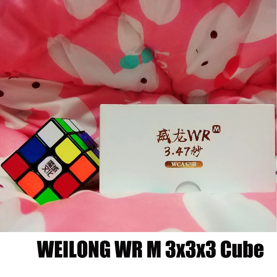 

Original Moyu Weilong WR M 3x3x3 Magic Cube Professional WR M Magnetic Speed Cube 3x3 Magnets Cubo Magico WRM Educational Toys