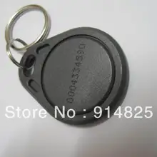 10 шт./лот+ TK4100+ 125 кГц+ EM-ID Близость RFID брелок для ключей с отделением для карт, с принтом в виде цифр, мы предоставляем один год гарантийного контроля доступа по отпечаткам keytag