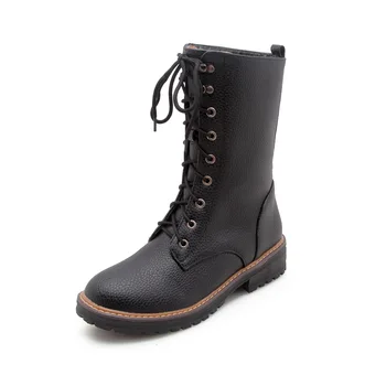 

18 years of qiu dong season new leisure low heel side with 40-43 students with cylinder female boots for 18721