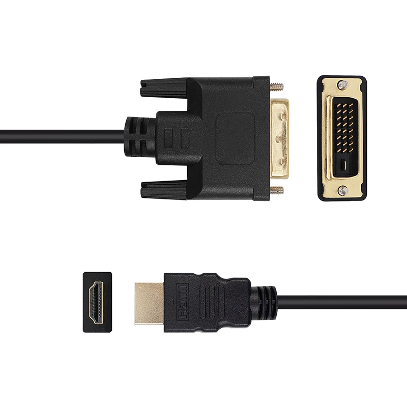 Кабель HDMI-DVI папа-папа 1080P 3D адаптер видео кабель высокоскоростной DVI кабель для HDTV DVD проектор 1 м 1,8 м 3 м 5 м