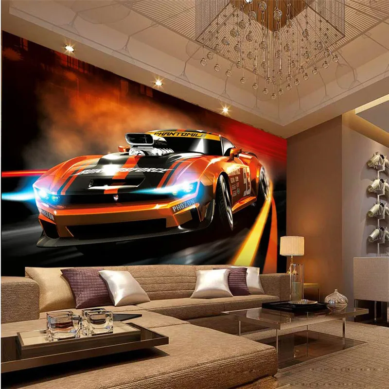 

3D Wallpapers Gold Disco Nightclubs KTV Car Kids Kids Room Art Mural Home Decoration adhesive paper for furniture