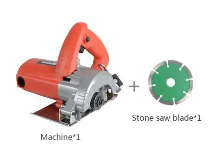 110 мм высокомощная машина для резки камня для резки древесины гранита мраморной плитки мини-машина для резки - Цвет: Оранжевый
