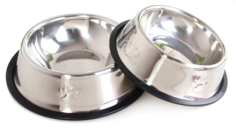 6 размеров металлическая миска для еды для собак и кошек миска для кошек из нержавеющей стали миска для собак держатель для еды кормушка для кормления