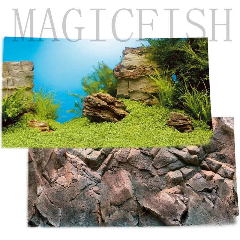 

JUWEL Aquarium high quality background painting, stickers, Two-sided pattern