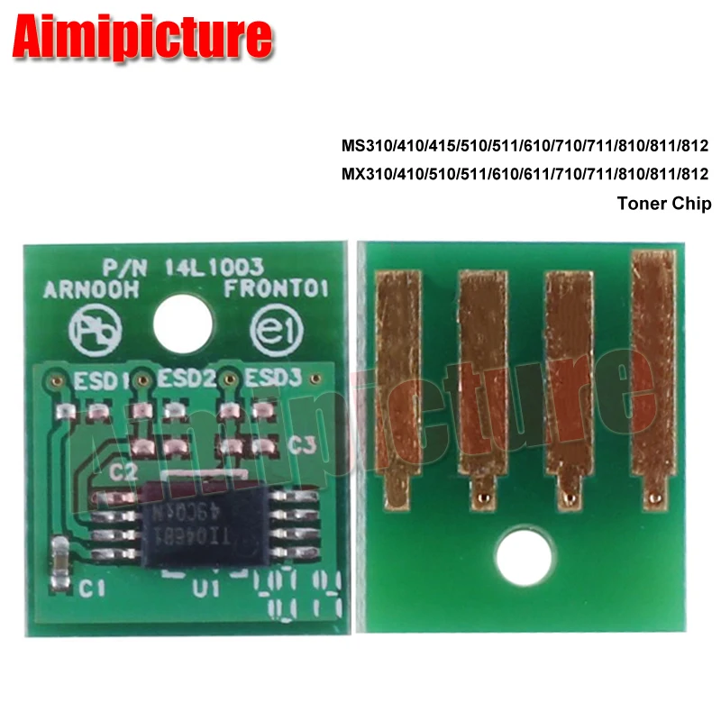 25K 52D1H00 521H тонер-картридж чип для Lexmark MS710 MS711 MS811 MS812 Северная Америка версия