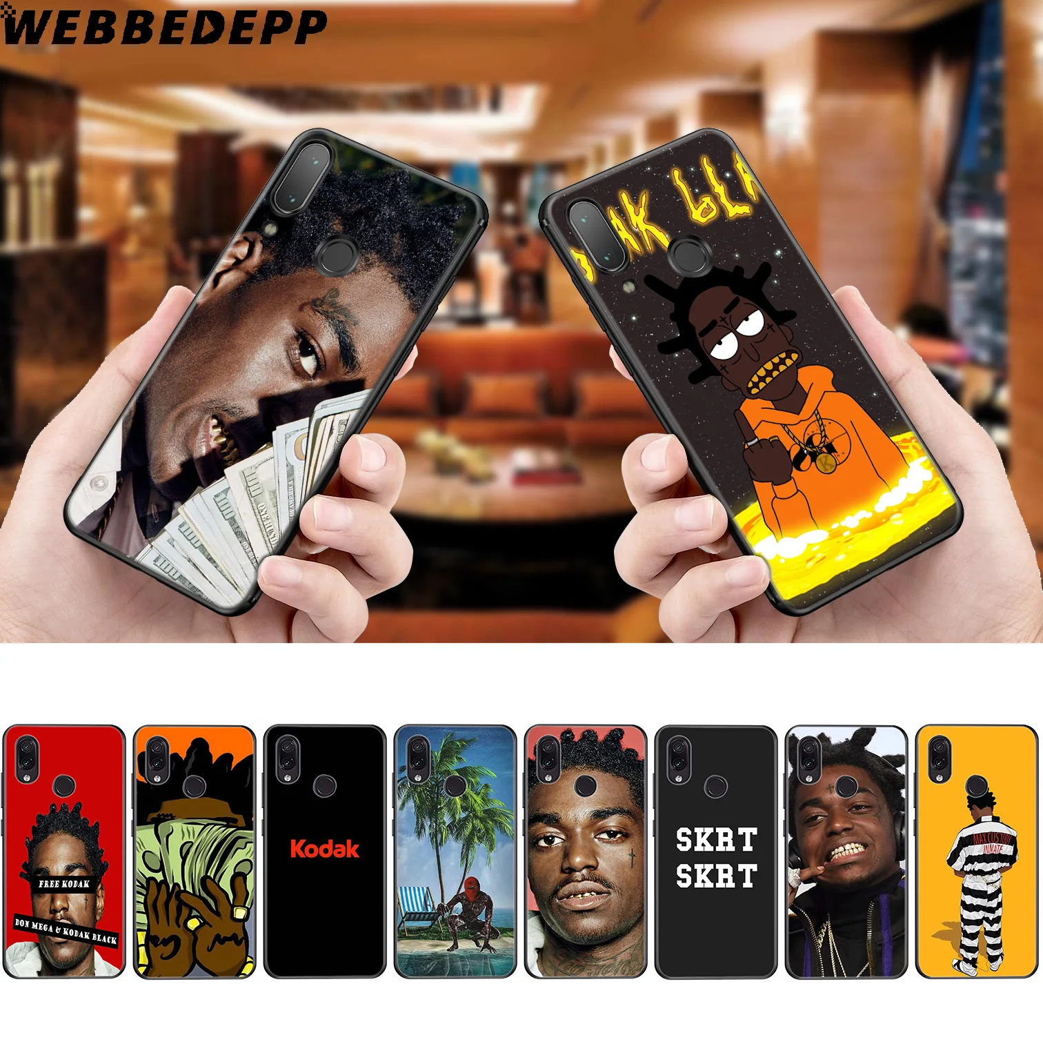 WEBBEDEPP Kodak черный мягкий чехол для Xiaomi Redmi K20 7A 4A 4X5 5A 6 6A S2 Note 8 7 Pro Plus Prime |
