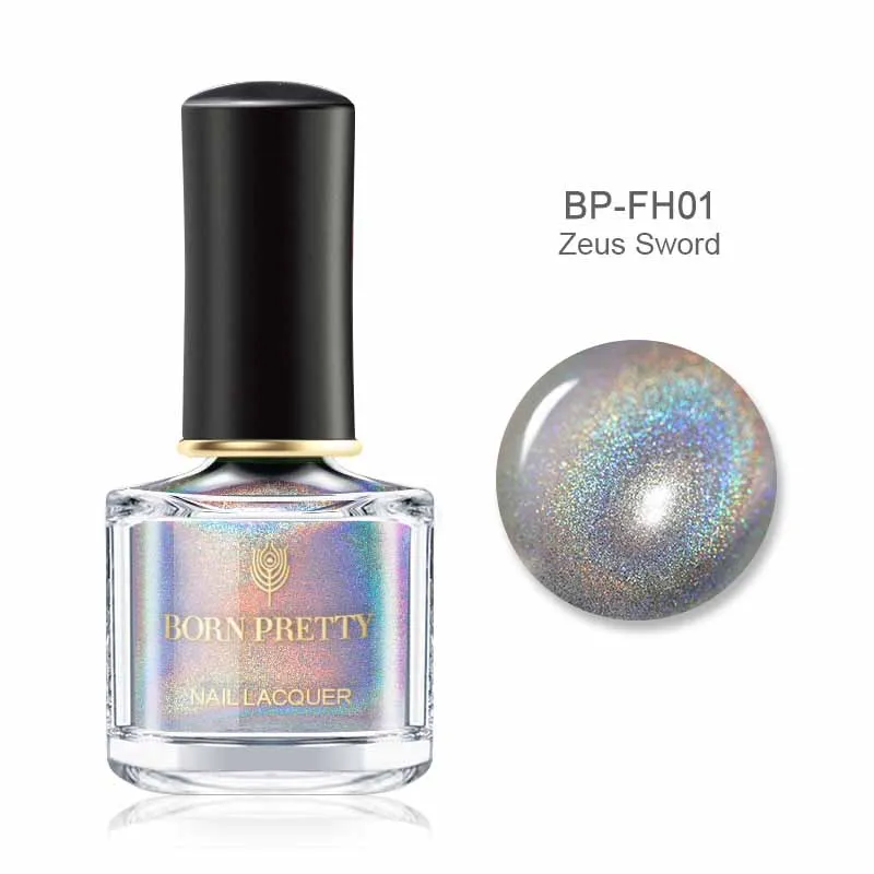 BORN PRETTY 6ml Iridescent Shiny Holographic Nail Polish Wonderworld Glitter Series Sequins Nail Art Lacquer Manicure Tools - Цвет: color 5