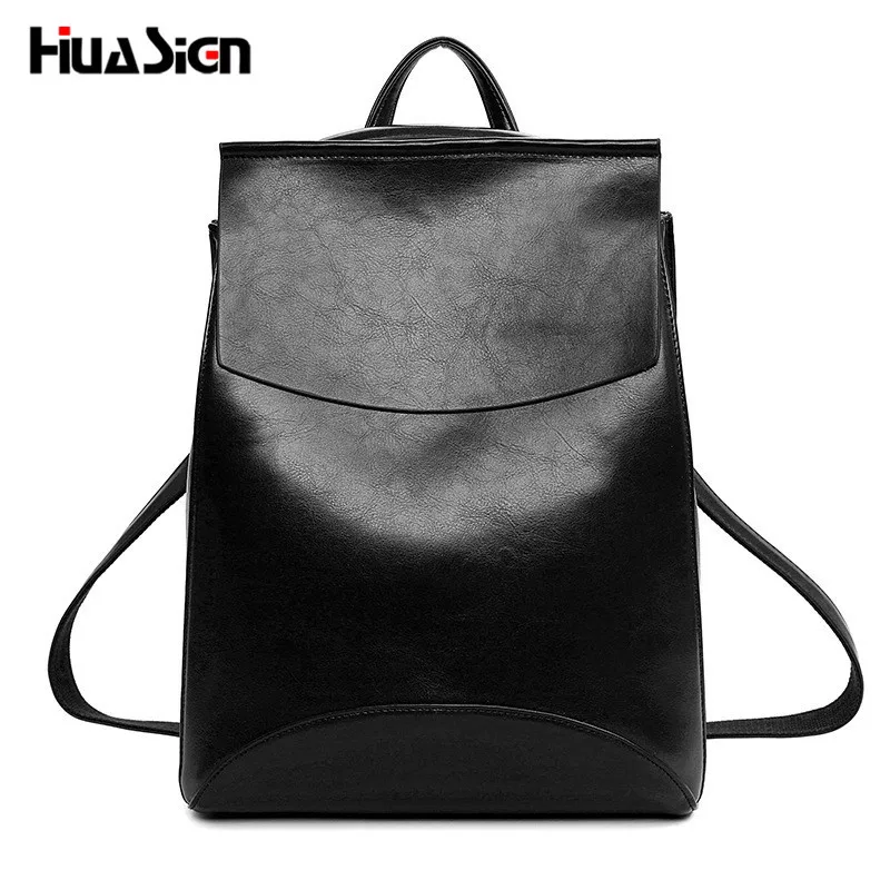 Huasign 2017 Design Pu Women Leather Backpacks School Bag Student Backpack Ladies Women Bags Leather Package