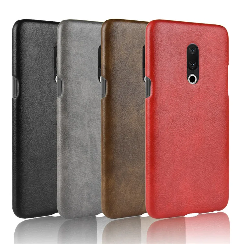 For Meizu 15 phone Case Plus Retro Litchi Hard PU Leather 15+ protective shell Cases MX Back Cover bag |