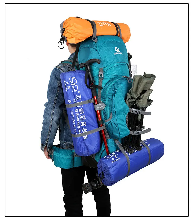 Большой рюкзак для походов, походов, альпинизма, нейлоновая сумка, сверхлегкая, Спортивная, для путешествий, посылка, брендовый ранец, рюкзак, сумки на плечо