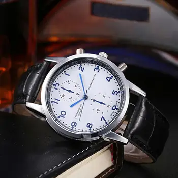 

2020 Drop Shipping Watches Men Unisex Retro Design Leather Quartz Watch Military Clock Men's Business Wrist Watches