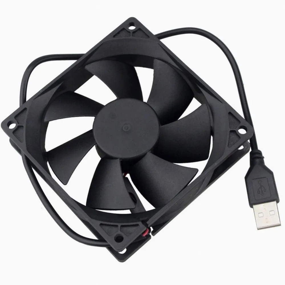 50 шт. Gdstime 5 в USB разъем 92x92x25 мм 9 см бесщеточный DC ЦПУ чехол для компьютера