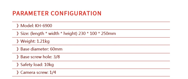 KINGJOY официальный KH-6900/6900C шарнирная головка Профессиональный штатив шаровая Головка для DSLR камеры и панорамной жидкости 360 градусов