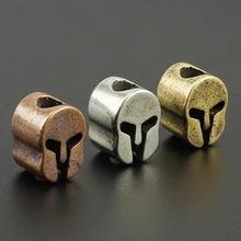 Винтажный латунный нож для шлема бисер Паракорд зонтик веревка шнур Открытый нож подвеска EDC