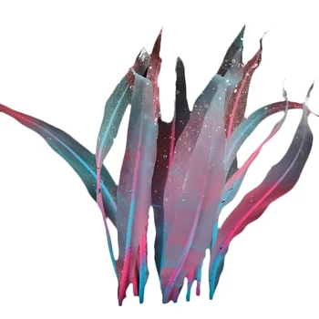 

Elenxs Decorative Soft Seaweed Artificial Silicone Kelp Ornament Glowing Effect Fish Tank Aquarium Decor Landscaping Seaweed