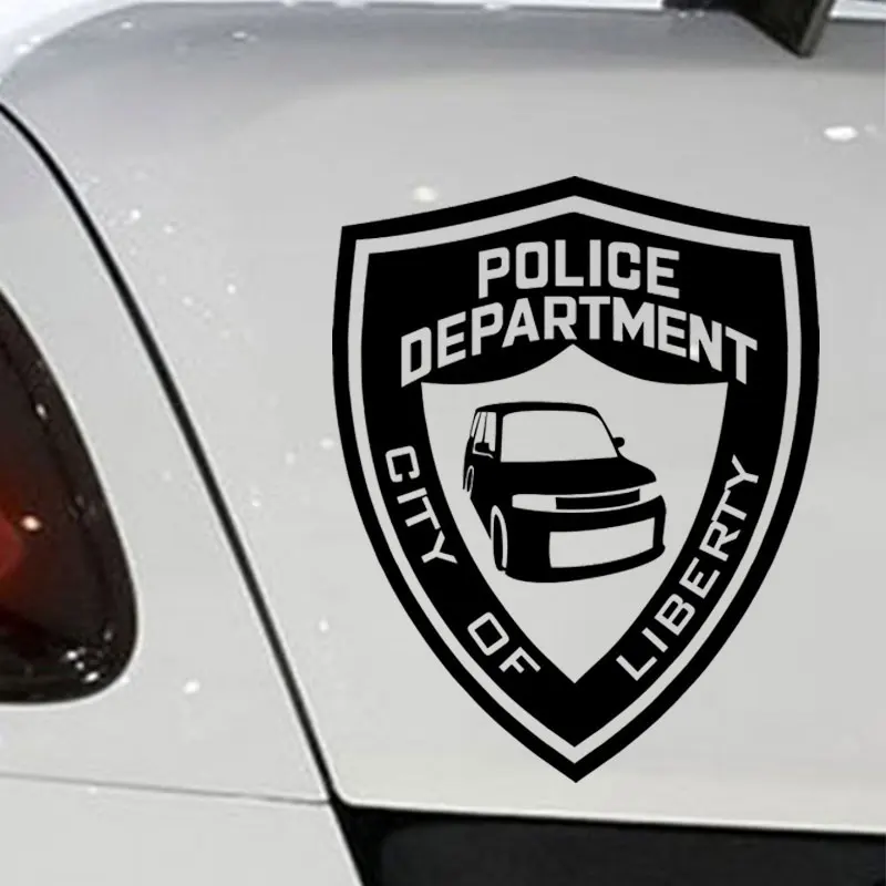

Creative Police Vinyl Car Sticker Wrap Decoration And Decor Car Styling Auto Products Motorcycle Stickers Deparyment Liberty