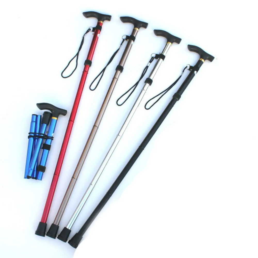 Strong-Outdoor-Adjustable-Folding-Lightweight-Trekking-Poles-Hiking-Pole-Walking-Stick-Cane-Handle-Bastones