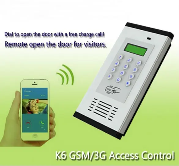 Yobangsecurity 3g Sim Wireless Audio Intercom Gate Door Opener Door Entry Access Control System With Rfid Card Keypad Door Lock