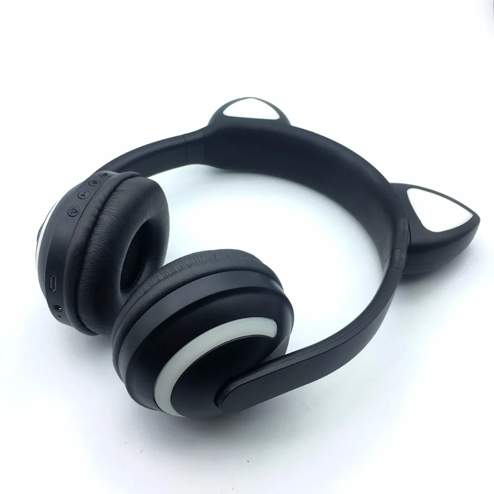 SOONHUA Cat Ear Bluetooth headphones V4 2 Gaming Headset Stereo Earphone LED Flashing Glowing For PC Mobile Phone Gift for Kid