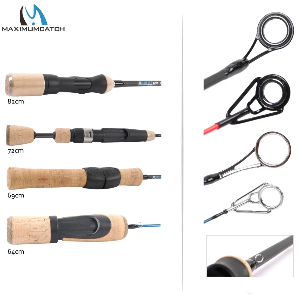 Najtaniej Maximumcatch lekka wędka do wędkowania podlodowego IM7 z włókna węglowego zimowa wędka wędka Spinning wędkarski