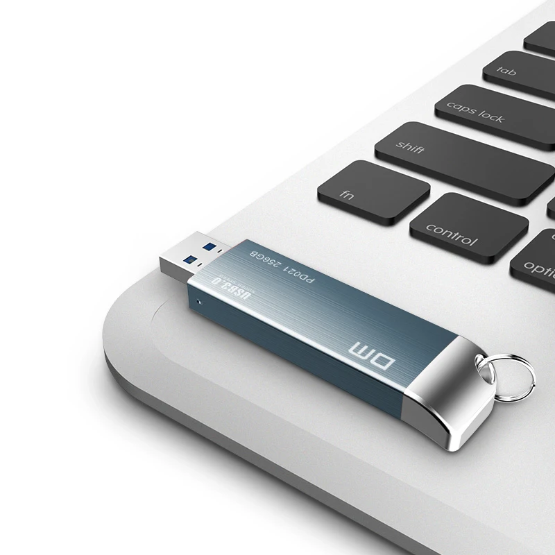  USB3.0 FLASH DRIVE PD021 16GB 32GB 64GB 128GB 256GB Metal Pen Drive with Key Ring