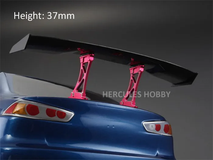 RC Drift Car 1/10 Rear Wing Spoiler Stand Spare Parts CNC Machined Aluminum 2pcsin Parts