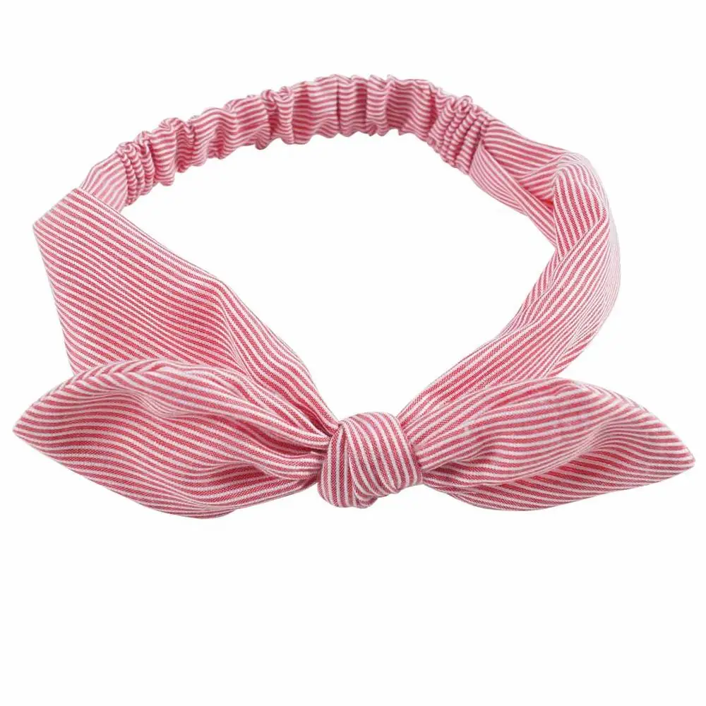 High-Quality-Cotton-Striped-Headband-For-Women-Lady-Knotted-Bow-Rabbit-Ear-Stretch-Hair-Accessories (8)