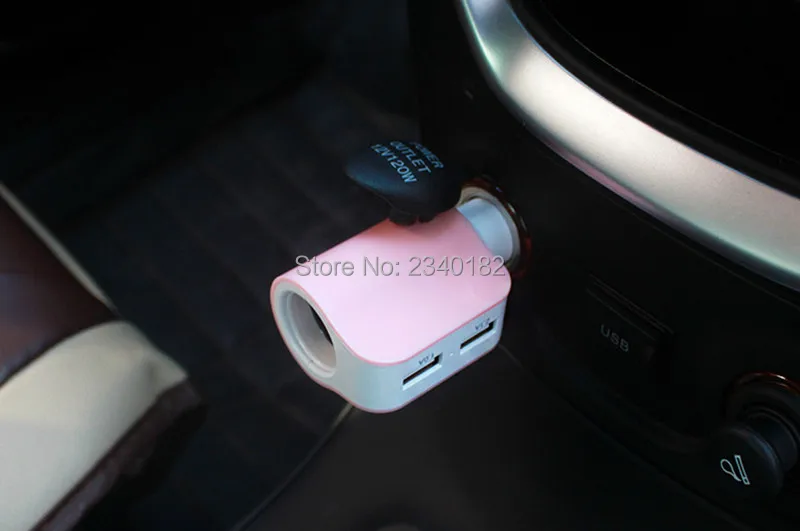 Автомобильный Стайлинг 2.1A 1A 2 USB Автомобильное зарядное устройство прикуриватель