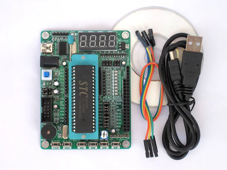 STC89C52 51 MCU минимальная системная плата Программист Скачать линии для щетки