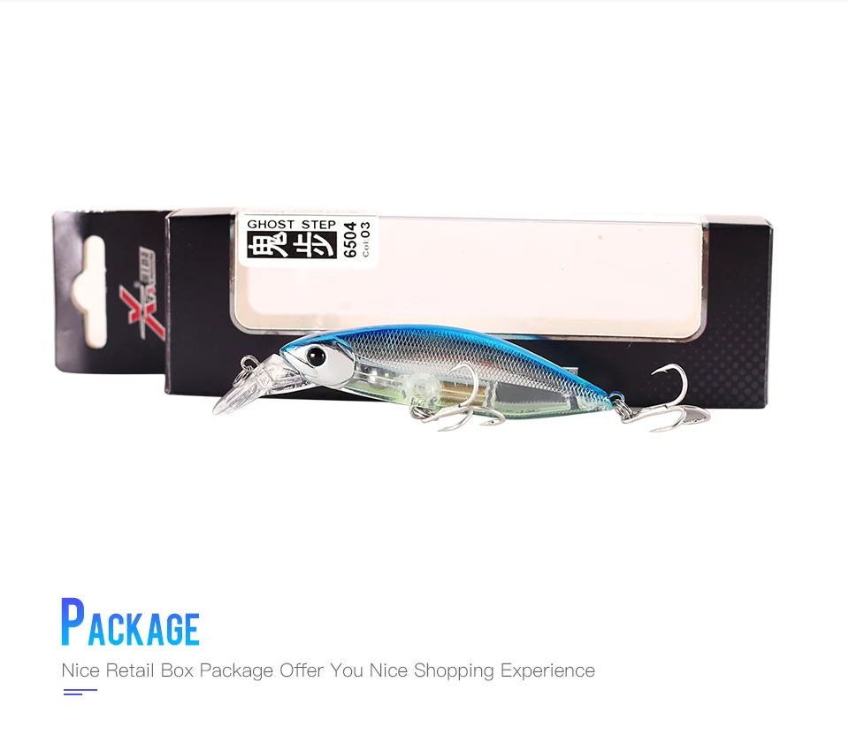 Kingdom Fishing lures 70mm 12g 55mm 7g Artificial Baits with VMC Hooks slow Sinking Hrard lure wobblers fishing tackle       (8)