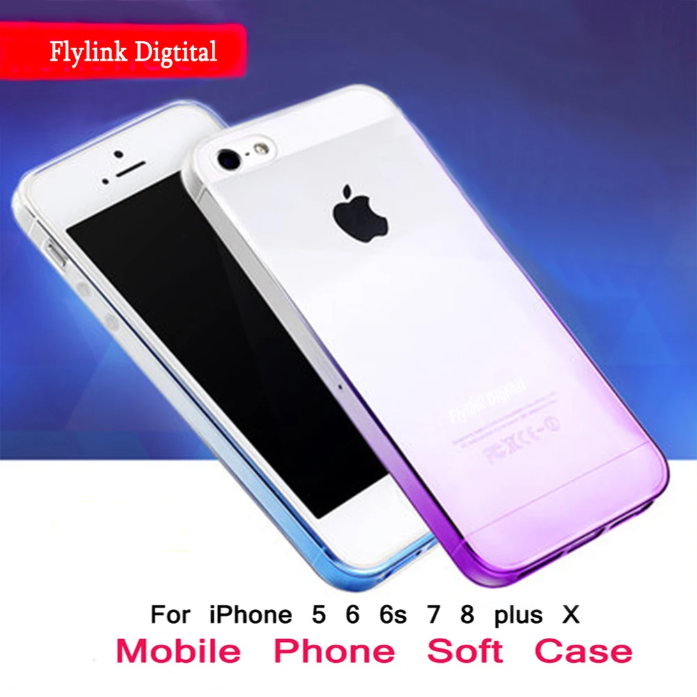 

TPU Soft shockproof Case For iPhone 5 6 7 8 plus Anti-falling Clear Silicone Full Cover For iPhone X se 5 5s 6 6s 7 8 Plus Cases