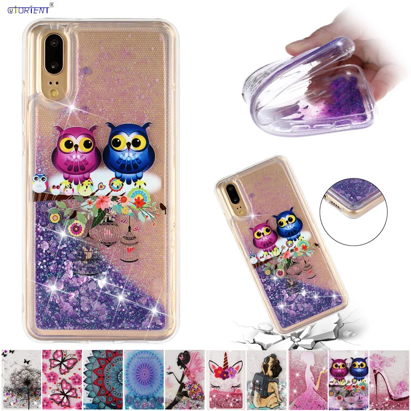 

Full Case for Huawei P20 Global EML L29 L09 Dynamic Liquid Quicksand Cover Huawei P 20 EML-L29 EML-L22 EML-L09 Silicone Coque