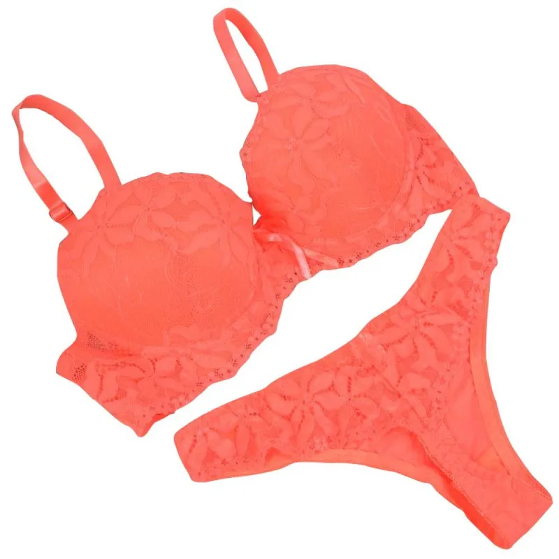 

Women Embroidery Summer Sexy Plus Size Lingerie Lace Bra Set Push Up Bra Underwear Bra Panty Sets