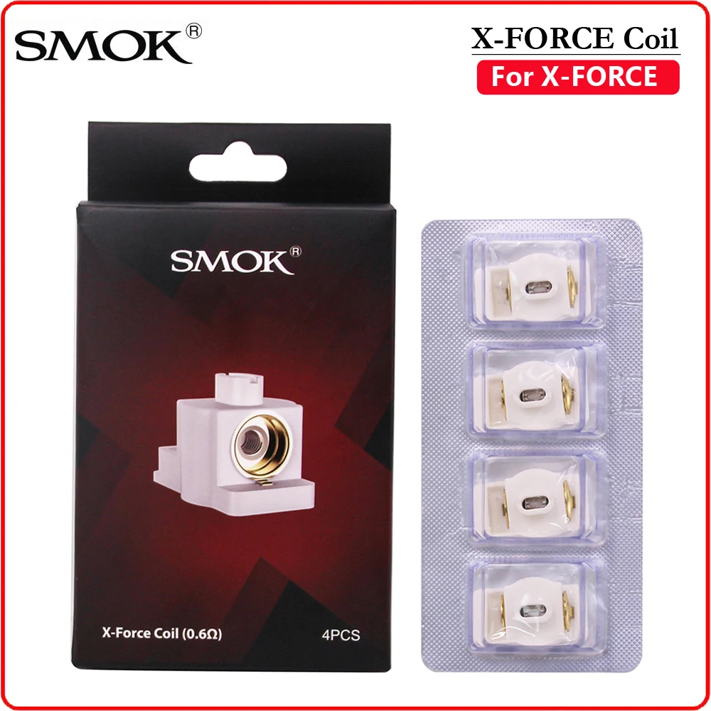 

Original SMOK X Force Coil Head 0.6ohm XForce Resistance Core for X-Force Vaporizer Electronic cigarette Vape