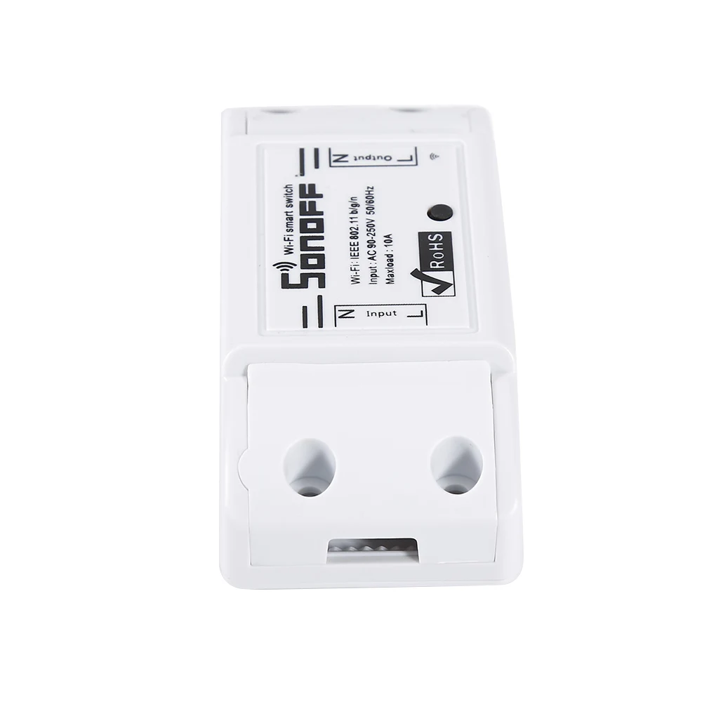 10 PCS SONOFF Basic Wireless Wifi Switch Remote Control Automation Module DIY Timer Universal Smart Home 10A 220V AC 90-250V HWC
