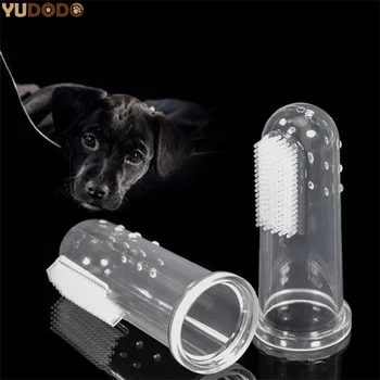 Soft Silicone Pet Finger Toothbrush Chihuahua Teddy Addition Bad Breath Tartar Teeth Care Puppy Dog Tooth Cleaning Brushes