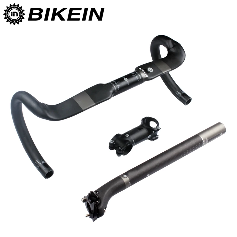 BIKEIN Professional Road Bicycle Carbon Handlebar Sets Road Bike Bent