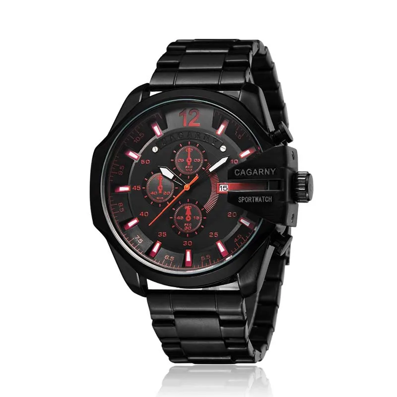 Watch Men Golden Stainless Steel Quartz Waterproof Military Mens Wrist Watches Top Luxury Brand Cagarny Casual Man Watch Clock Watch Men Golden Stainless Steel Quartz Waterproof Military Mens Wrist Watches Top Luxury Brand Cagarny Casual Man Watch Clock