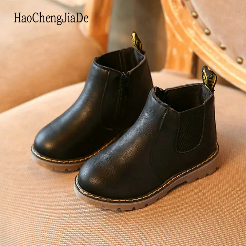 kids black dress boots